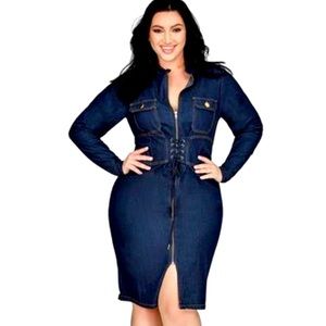 Ashley Stewart Denim Dresses 